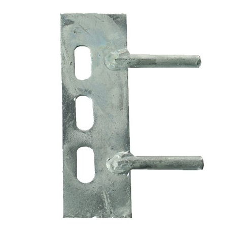 150mm x 50mm GRAVEL BOARD PANEL CLIPS 2 PIN CLEAT FENCE BRACKETS GALVANISED 