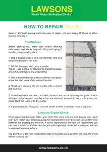 How to Repair Paving