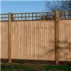 0.3m x 1.83m (12") Brown Treated H/D Capped Square Fence Trellis