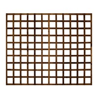 1.5m x 1.83m (5') Brown Treated H/D Capped Square Trellis