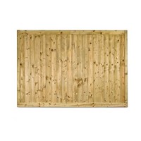 1828x1200mm Vertical Tongue & Groove Flat Fence Panel