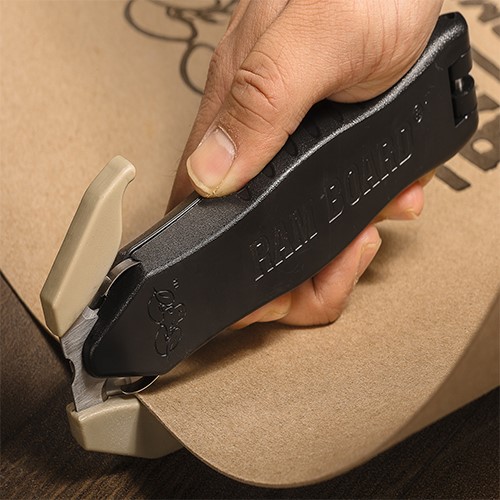 Using a regular box cutter or utility knife could result in scuffs or nicks, costing time and money in repairs. Cut that out of the equation with the Ram Board Multi-Cutter. Ram Board Multi-Cutter is a heavy-duty safety utility knife engineered to remove the risk of damage when cutting directly on your finished floors, counters, and other surfaces.

The Ram Board Multi-Cutter is durable and strong enough to cut a number of materials, including Ram Board, rosin paper, plastics, roofing felt, cable ties, cardboard and more.