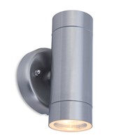 Stainless steel lights, a modern classic light giving stylish wall washing effect. Suitable for contemporary or traditional properties. With GU10 lamp holders to accept a wide range of GU10 lamps and GU10 LED lamps.