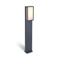 QUBO dark grey bollard diffuse a stunning homogenous connected light. Ideal for general lighting in your garden or terrace. This model is also available as a wall light.