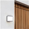 The solar LED wall light DOBLO extracts its energy from the sun and therefore generates no electricity costs. The modern design radiates powerful rays of white light that illuminate the wall. An extra feature of this new design is the dim switch.