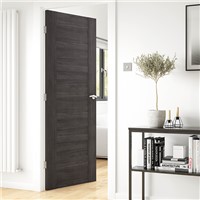 Alabama Cinza 35x1981x610mm laminate internal door comes with dark grey wood effect making it suitable for contemporary look. Uniform finish makes it ideal for matching your colour scheme. This door benefits from semi-solid core construction. It is suitable for Pocket Door System.