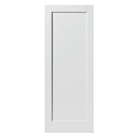 Antigua White Primed 35x1981x610mm internal door is comprised of an MDF face with recessed panel.  High quality white primed for finish painting. This door benefits from a solid core construction allowing it to be one of the sturdiest options available.