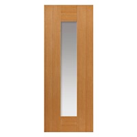 Axis Oak Prefinished Glazed 35x1981x686 mm internal door is made from real oak veneer. Timber veneers are a natural material and variations in the colour and graining should be expected. Colours and graining patterns depicted in our product imagery are representative only.