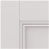 Belton White Primed FD30 44x1981x610mm Internal Door is comprised of flat recessed panel with decorative flush mouldings.  It benefits from solid core construction.