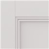 Catton White Primed  44x1981x610mm Internal Door is classic panelled door. It comprises of flat recessed panels with decorative flush mouldings. White primed for finish painting. White colour door gives your home minimalistic look.
