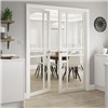 City White Painted Clear Glazed 35x1981x762mm Internal Door features contemporary art deco style door design with solid construction. It comes with white painted finish. It can be fitted with regular handles, latches and hinges.