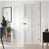 Civic White Painted 35x1981x838mm internal door is constructed with robust 9mm MDF panels and solid lock blocks. It can be fitted with regular handles, latches and hinges.