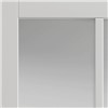 Civic White Painted Clear Glazed 35x1981x762mm internal door features Contemporary industrial style door design, white painted finish, clear flat safety glass. It can be fitted with regular handles, latches and hinges. It is suitable for Pocket Door System.