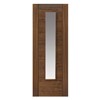 Emral Walnut Prefinished Glazed 35x1981x838mm internal door is supplied finished with a high-quality varnish. Timber veneers are a natural material and variations in the colour and graining should be expected. Colours and graining patterns depicted in our product imagery are representative only.