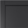 Metro Black Painted  35x1981x610mm  internal door features contemporary ladder style door design, perfect for &#39;industrial style&#39; interiors. This door benefits from solid construction