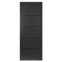 Metro Black Painted  35x1981x838mm  internal door features contemporary ladder style door design, perfect for &#39;industrial style&#39; interiors. This door benefits from solid construction.