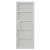 Metro White Painted 35x1981x610mm Internal Door featuring contemporary ladder style door design, perfect for &#39;industrial style&#39; interiors. White painted finish door makes your space attractive. It can be fitted with regular handles, latches and hinges. This door benefits from solid construction.