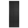 Plaza Black Painted 35x1981x762 Internal Door features contemporary industrial style door design with black painted finish. It is constructed with robust 9mm MDF panels and solid lock blocks. It can be fitted with regular handles, latches and hinges.