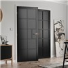 Plaza Black Painted 35x1981x838 Internal Door features contemporary industrial style door design with black painted finish. It is constructed with robust 9mm MDF panels and solid lock blocks. It can be fitted with regular handles, latches and hinges.