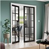 Plaza Black Painted Clear Glazed 35x1981x686 Internal Door features contemporary industrial style door design with black painted finish. It can be fitted with regular handles, latches and hinges.