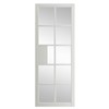 Plaza White Painted Clear Glazed 35x1981x762 internal door features contemporary industrial style door design with white painted finish. It can be fitted with regular handles, latches and hinges.
