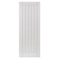 Savoy White Primed 35x1981x686mm cottage style internal door is high quality white primed for finish painting. This door benefits from semi-solid core construction. Suitable for pocket door system. White internal doors offer a simple, timeless and minimalist look that complements almost any interior.