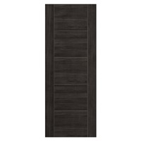 Tigris Cinza FD30 44x1981x610mm laminate door comes with dark grey coloured wood effect making it suitable for contemporary look. Uniform finish makes it ideal for matching your colour scheme. This door benefits from solid core construction. It is suitable for Pocket Door System.