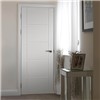 Tigris White FD30 44x1981x610mm contemporary internal door comes pre-finished with white 5 ladder style panels, grooved into MDF. This door benefits from standard core construction.