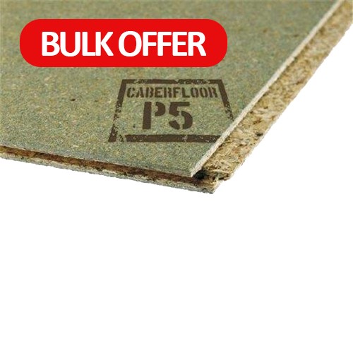 Stable, durable and easy to lay, Caberfloor P5 – 22mm is a high-strength wood particleboard engineered for all domestic and most other floors. Available in 18 or 22mm thickness, the moisture resistant variant is the UK’s most widely used particleboard flooring panel.