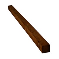 Brown Timber Fence Posts 100 x 100 x 3000mm are treated, so please note that any cuts, notches, or mortices that are made when installing your post will need to be re-coated with timber preservative to maintain their durability. When selecting the length of fence post required remember it is standard practice for posts to be set 600mm into the ground to support a fence of up to 1.8mtr high.