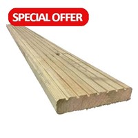 3.6m X 32 X 150 mm Ascot Castellated / Smooth Treated Decking