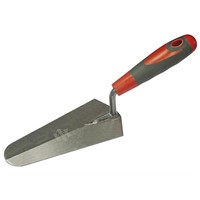 This 175mm (7”) Guaging Trowel has a soft grip handle. Its primary use is for measuring, mixing and applying small quantities of cement mortar.