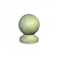 3inch Post Ball & Collar Finial Green Treated