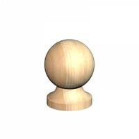 3inch Post Ball & Collar Finial Untreated
