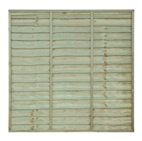 6ft Green Treated Superior Lap Fence Panel 1830x1828mm