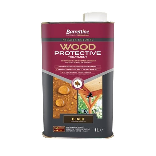 Barrettine 1L Black Nourish & Protect Wood Protective Treatment