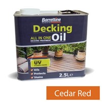 Barrettine 2.5L Cedar Red Decking Oil Treatment