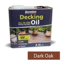 Barrettine 2.5L Dark Oak Decking Oil All In One Treatment