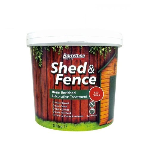 Barrettine 5L Cedar Red Shed & Fence