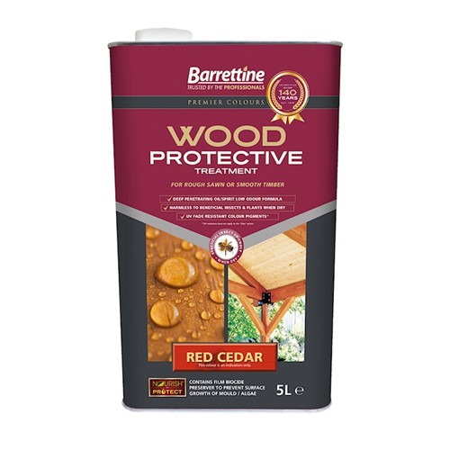 Barrettine 5L Red Cedar Wood Protective Treatment
