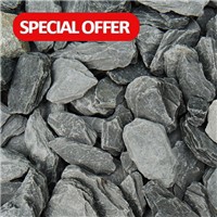 Charcoal Black Slate 40mm - Bulk Bag