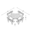 Circular Picnic Table with Seat Backs Technical