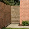 Contemporary Double Slatted Gate
