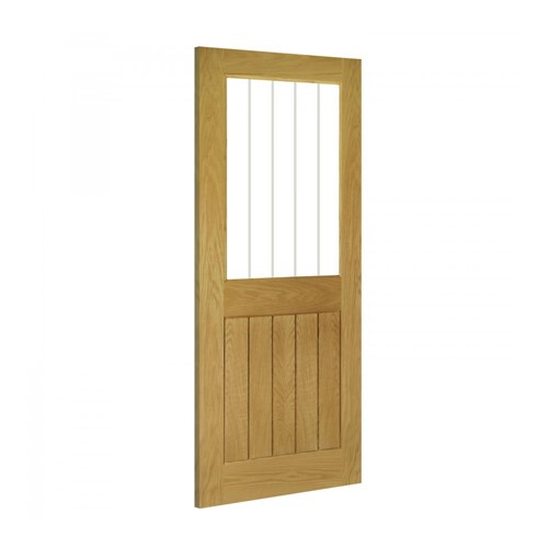 Ely 1L Glazed Oak Door