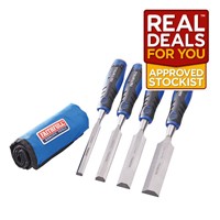 Faithfull 4 Piece Chisel Set with Roll XMS23