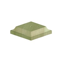 Finial Base For 3inch Post 96x96x22mm Green Treated