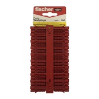 Fischer Red plug strips of 100 WR100C (42528)