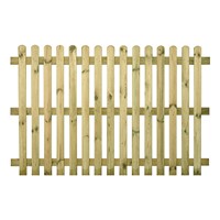 Green Round Top Open Pale Picket Fencing Panels