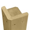 Jacksons Slotted Corner Timber Fence Post 2400mmx100x100mm