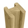 Jacksons Slotted Intermediate Timber Fence Post 1500mmx100x100mm
